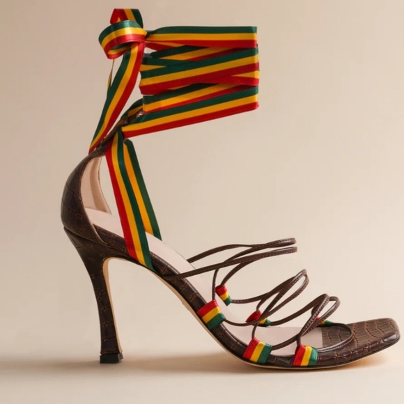 Brother Vellies Negril Ankle Wrap Sandal - Picture 4 of 11